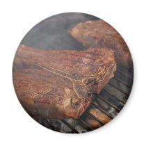 Porterhouse Steaks Grilling Barbecue Grills Meat magnets