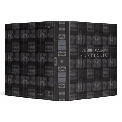 Portfolio Dark Industrial Tartan Album / Binder binder