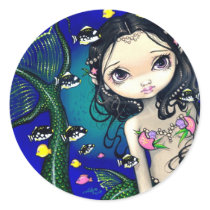 Porthole Mermaid Sticker