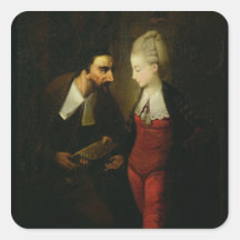 Portia and Shylock from 'The Merchant of Venice' A Stickers