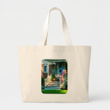 Pórtico con la bandera americana bolsa