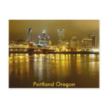 Portland at Night Postcard