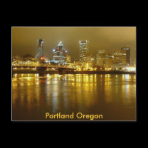 Portland at Night postcards by cwcreative Portland at Night postcards