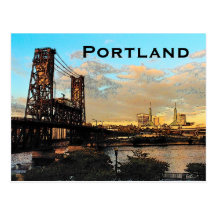 Portland Bridge Postcard