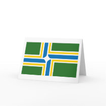 Portland Flag Greeting Card by FlagTshirts Portland Flag Greeting Card