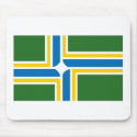 Portland Flag Mousepad by FlagTshirts Portland Flag Mousepad