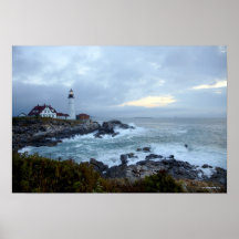 Portland Head Lighthouse at Sunrise Posters