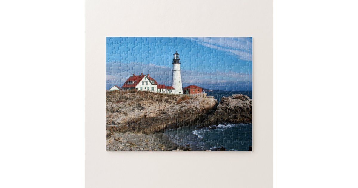 Portland Head Lighthouse, Maine Jigsaw Puzzle Zazzle