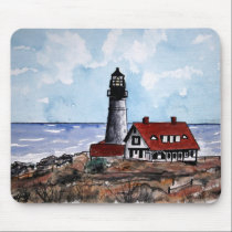 portland head lighthouse maine mouse pad mousepads
