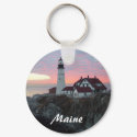 Portland Headlight Lighthouse in Maine Keychain