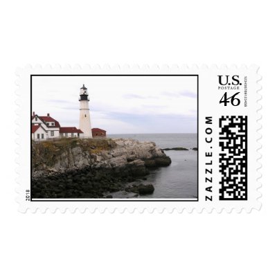 Portland Headlight Postage Stamp by hilory10028