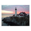 Portland Headlight Sunrise Maine Large Poster posters by Jen_Fuller_Photos Portland Headlight Sunrise Maine Large Poster posters
