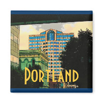 Portland Magnet (Yellow) by RickDouglas Portland Magnet (Yellow)