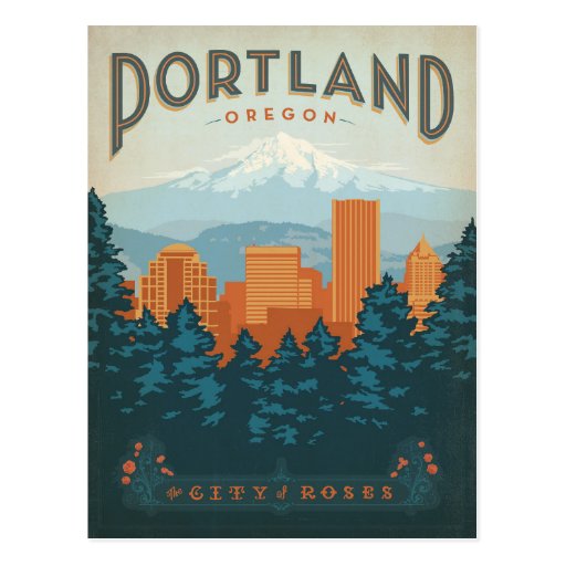 Portland, OR Postcard Zazzle