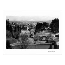 Portland, OR Town View from City Park Post Cards