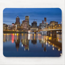 Portland Oregon at Night Mousepad