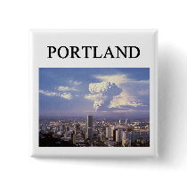 PORTLAND oregon Pinback Buttons