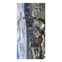Portland Oregon Downtown Aerial View Postcard Personalized Photo Card