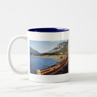 Portland Streamliner, Columbia River Gorge Vintage mug