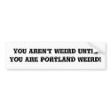 Portland Weird Bumper Sticker bumper stickers by Sialicious Portland Weird Bumper Sticker bumper stickers