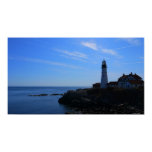 Portlandhead Lighthouse  Blue sky Maine Poster posters