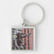 Portlandia statue, Portland, Oregon Key Chain