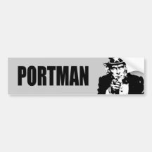 PORTMAN 2010 BUMPER STICKERS