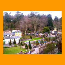 Portmeirion Courtyard from Above poster posters by SuzeeQ Portmeirion Courtyard from Above poster posters