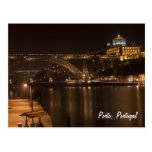 Porto by night Postcard