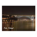 Porto by night Postcard