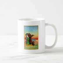 Portola Festival Lady with Bear Mug