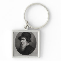 Portrait Benvenuto Cellini  engraved by Key Chain