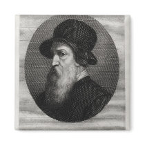 Portrait Benvenuto Cellini  engraved by Fridge Magnets