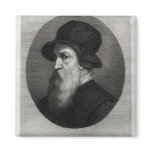 Portrait Benvenuto Cellini  engraved by Fridge Magnets
