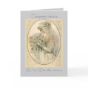 Portrait Bride Silver Anniversary Card by dreamingagain Portrait Bride Silver Anniversary Card