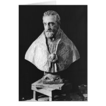 Portrait bust of Francois d'Escoubleau Greeting Card