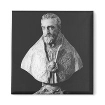 Portrait bust of Francois d'Escoubleau Fridge Magnet