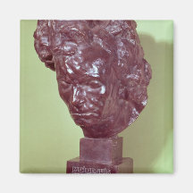 Portrait Bust of Ludwig van Beethoven  1901 Fridge Magnets