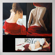Portrait Collage Reds Posters
