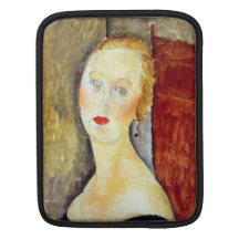 portrait de Germaine Survage by Amedeo Modigliani Sleeves For iPads