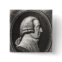 Portrait from a medallion of Adam Smith Button