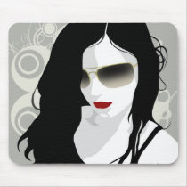 Portrait mousepads by Elle_Ichai Portrait mousepads