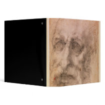Portrait of a Bearded Man 3 Ring Binders