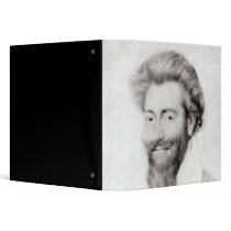Portrait of a Bearded Man 3 Ring Binders
