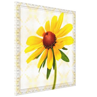 Portrait of A Black-Eyed Susan Blossom Gallery Wrapped Canvas