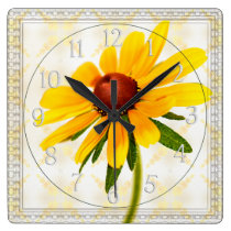 Portrait of A Black-Eyed Susan wall clocks