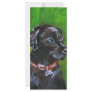 Portrait of a Black Labrador Rack Card Design