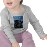 Portrait of a Black Pug T-shirts