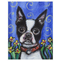 Portrait of a Boston Terrier flyers