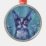 Portrait of a Boston Terrier Ornaments